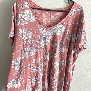 Pink Floral T-shirt from Gap